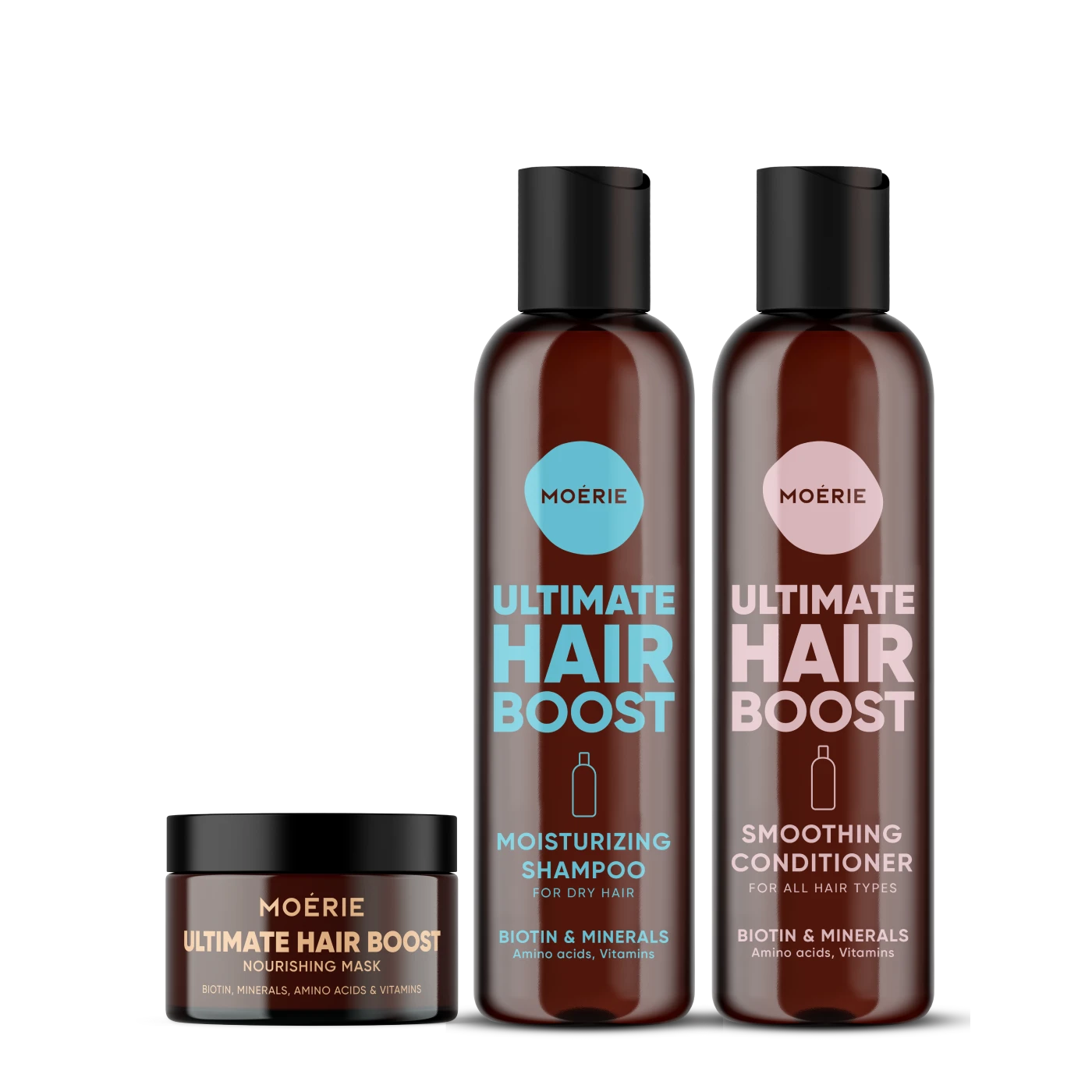 MÖDERE SHAMPOO 250ml 3本セット Moisturizing Hair Growth Trio | Moérie